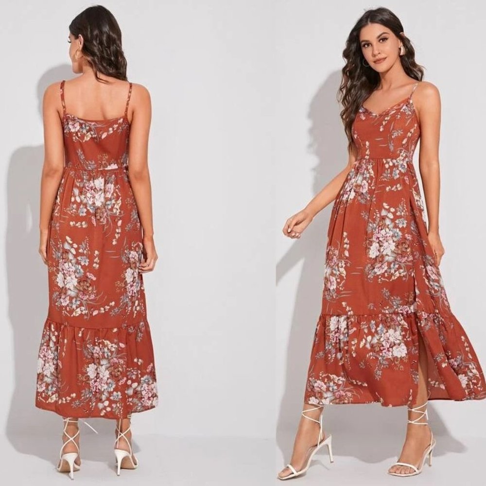 NEW! Floral Print Slip Dress